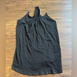 Large Halter w/ silver chain Rachel Roy Black Halter Camisole Top Relaxed mesh